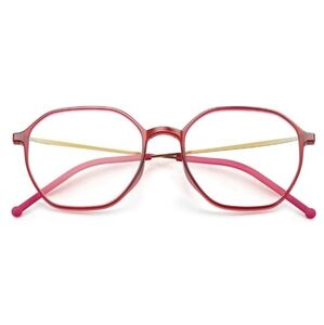 Blue Light Blocking Glasses Frame Anti Glare Eye Protection Red Eyeglasses